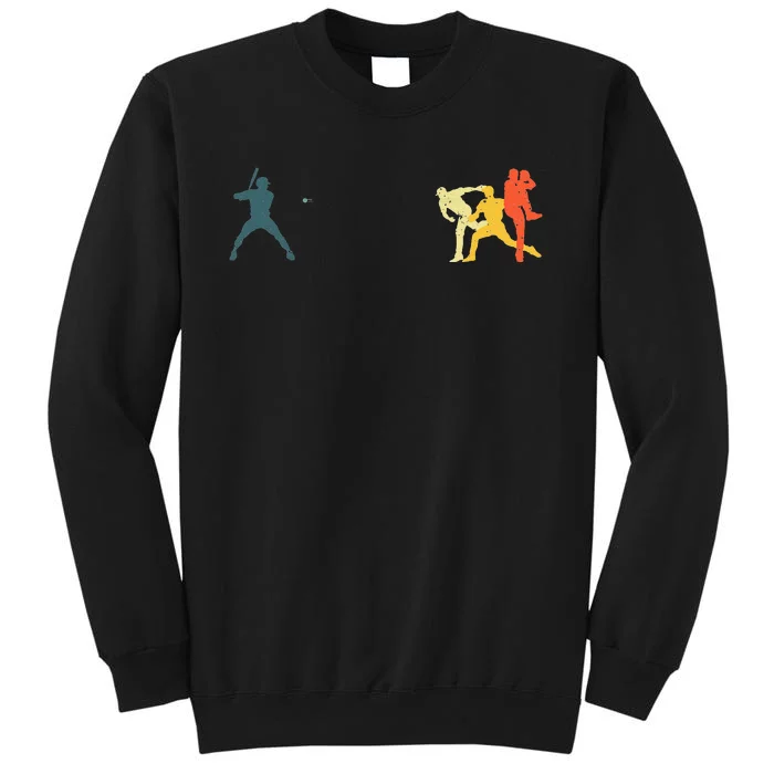 Cool Baseball Art For Baseball Player Sport Lovers Tall Sweatshirt