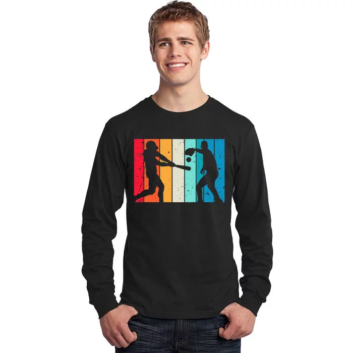 Cool Baseball Art For Baseball Player Sport Lovers Tall Long Sleeve T-Shirt