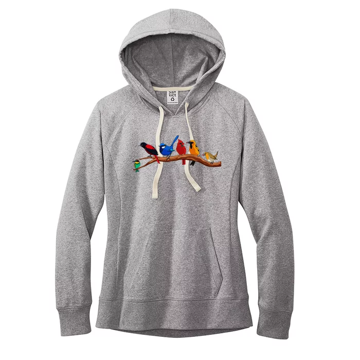 Cute Bird Art Nerd Birdwatcher Bird Watching Women's Fleece Hoodie