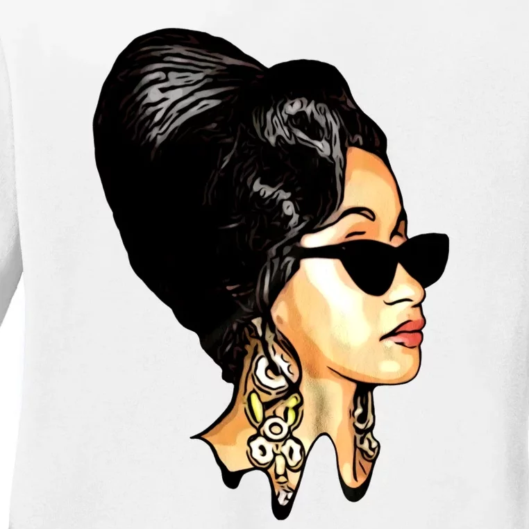 Cardi B Art Lover Ladies Long Sleeve Shirt