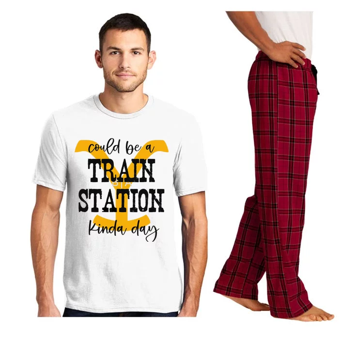 Could Be A Train Station Kinda Day Pajama Set