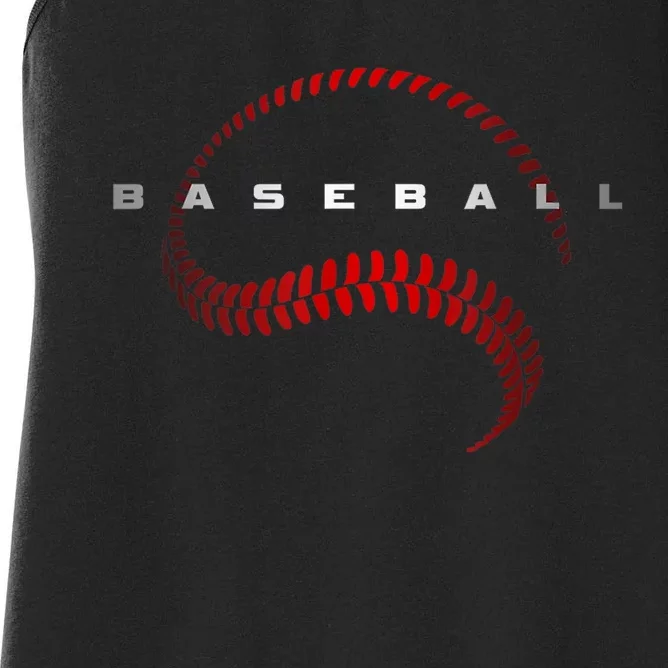 Cool Baseball Apparel Baseball Gift Women's Racerback Tank