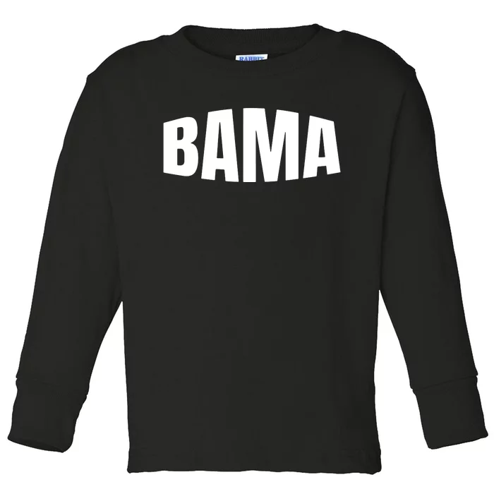 Cool Bama Alabama Pride Gift Toddler Long Sleeve Shirt