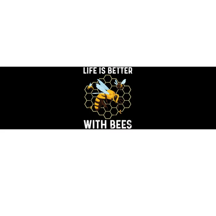 Cute Bee Art Beekeeping Honey Bumble Bee Lover Bumper Sticker