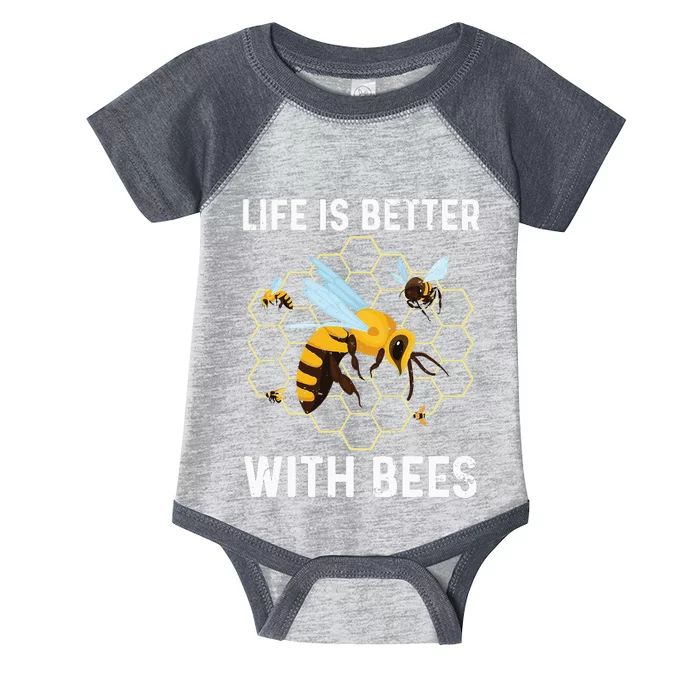 Cute Bee Art Beekeeping Honey Bumble Bee Lover Infant Baby Jersey Bodysuit