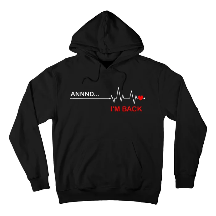 Coronary Bypass Artery Open Heart Diseases Surgery Heartbeat Hoodie