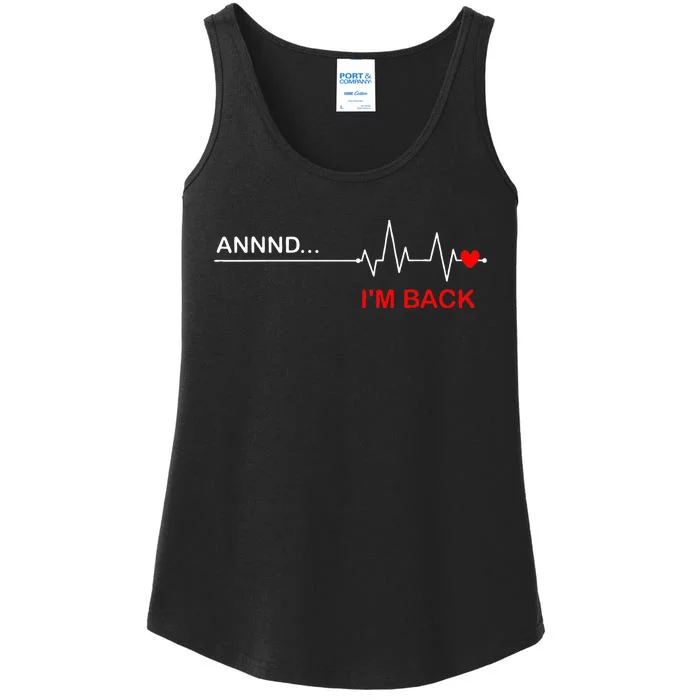 Coronary Bypass Artery Open Heart Diseases Surgery Heartbeat Ladies Essential Tank