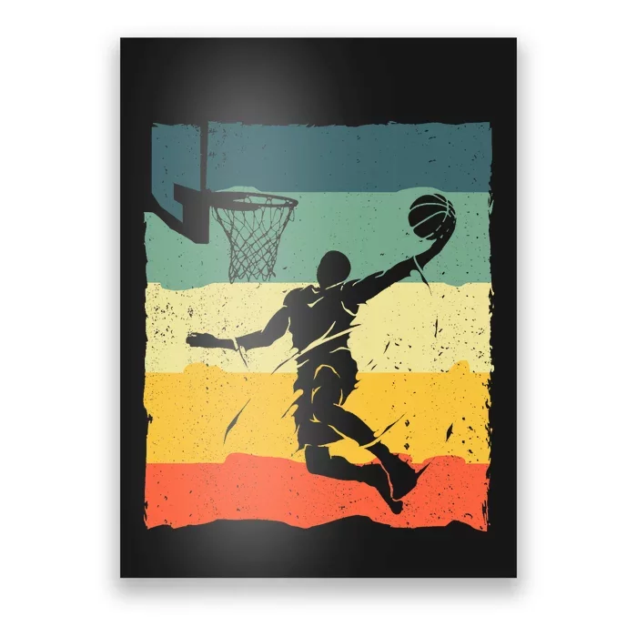 Cool Basketball Art For Vintage Basketball Player Poster