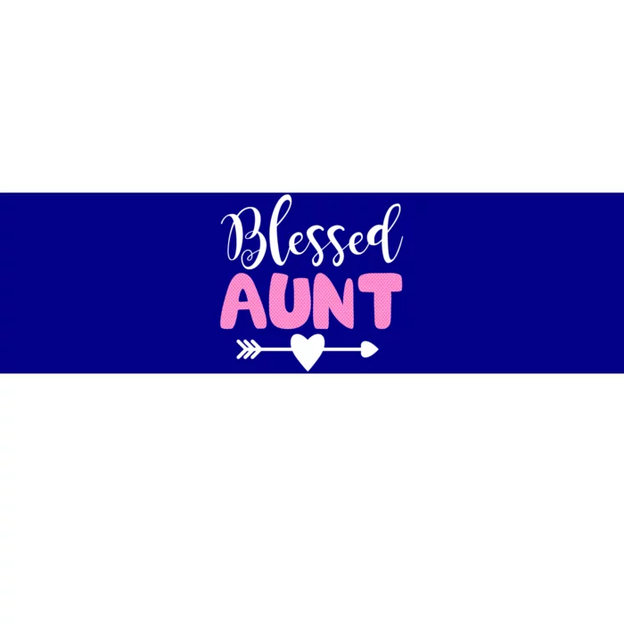 Cute Blessed Aunt Auntie Gift Funny Aun Gift Bumper Sticker