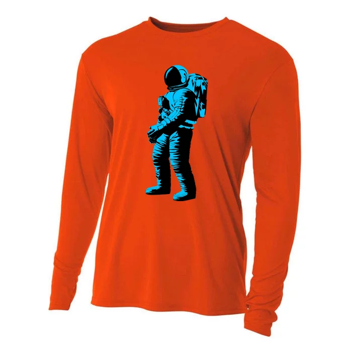 Cool Blue Astronaut Cooling Performance Long Sleeve Crew