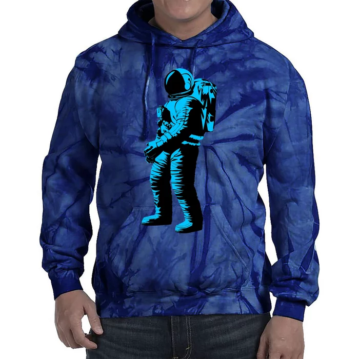 Cool Blue Astronaut Tie Dye Hoodie