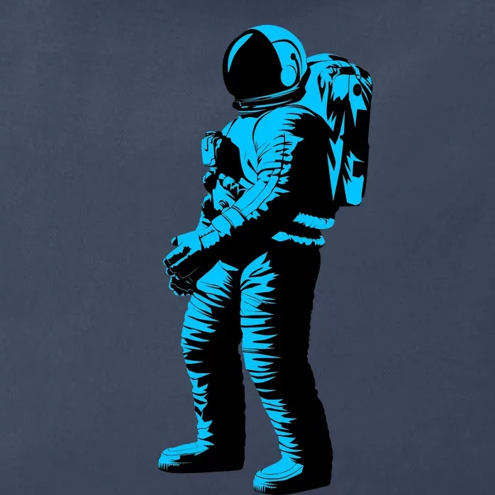 Cool Blue Astronaut Zip Tote Bag