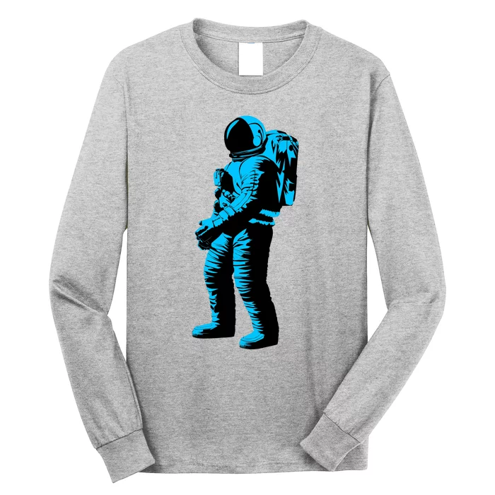 Cool Blue Astronaut Long Sleeve Shirt