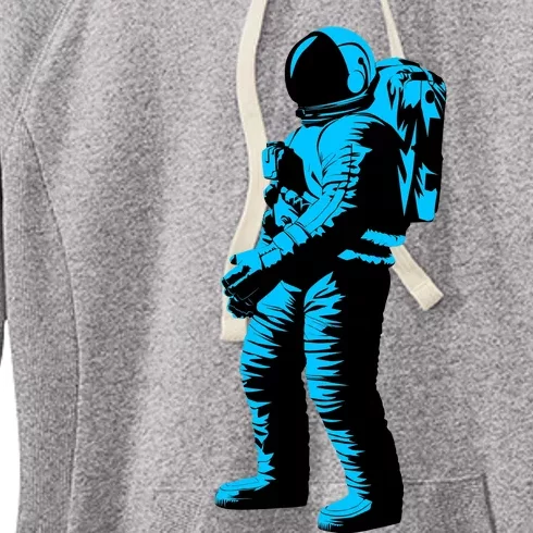 Cool Blue Astronaut Women's Fleece Hoodie