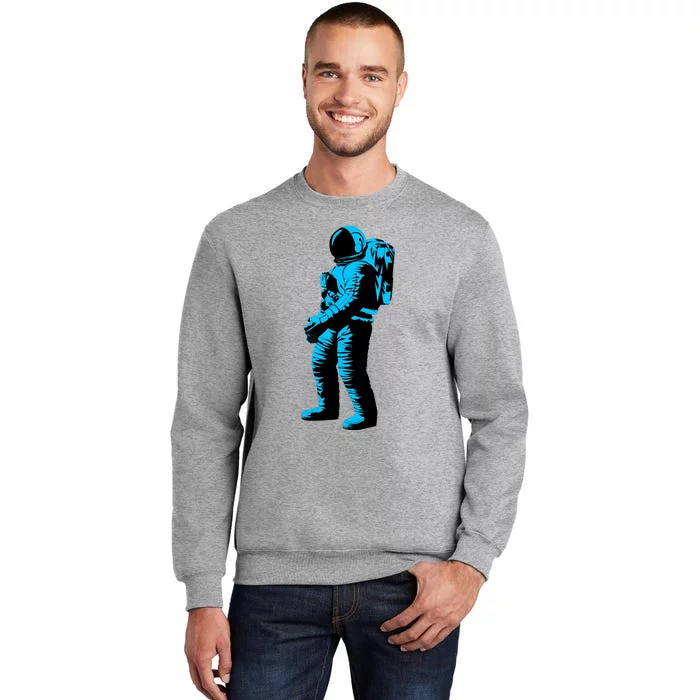 Cool Blue Astronaut Tall Sweatshirt