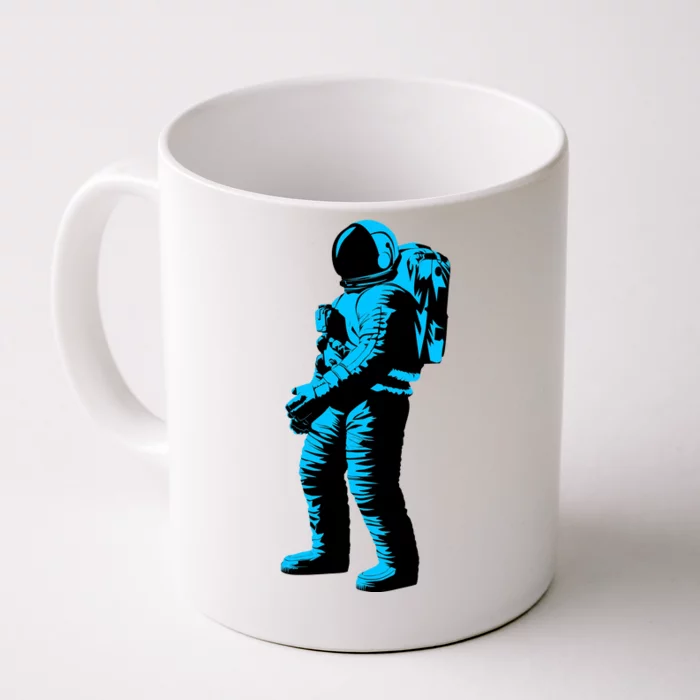 Cool Blue Astronaut Front & Back Coffee Mug