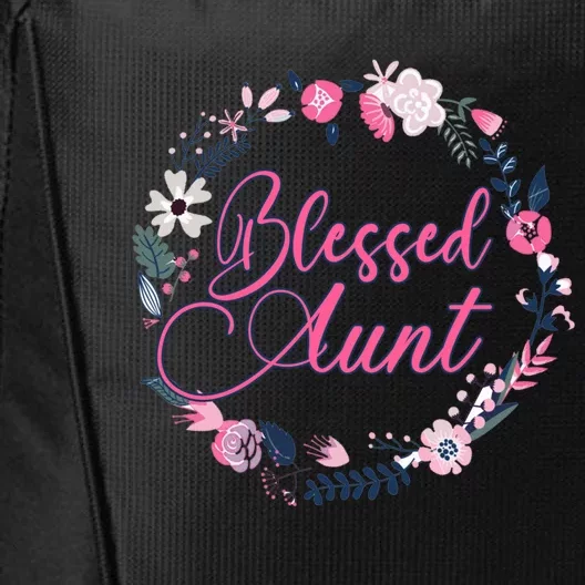 Cute Blessed Aunt New Aunty Auntie Sister Flower Gift City Backpack