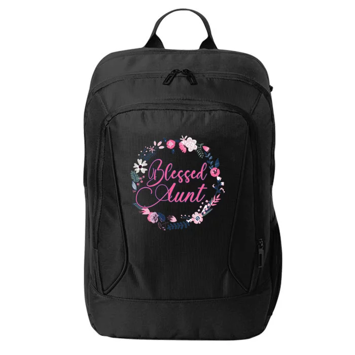 Cute Blessed Aunt New Aunty Auntie Sister Flower Gift City Backpack