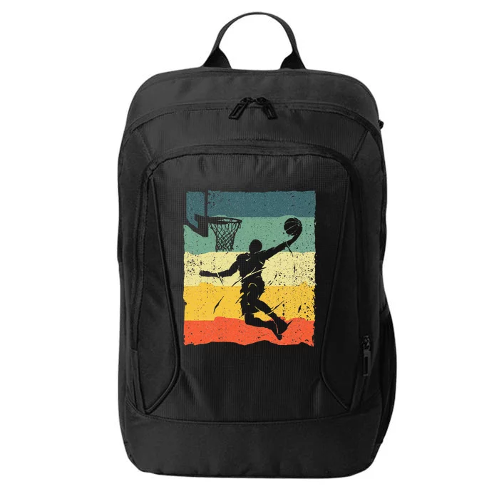 Cool Basketball Art For Men Women Vintage Basketball Player City Backpack