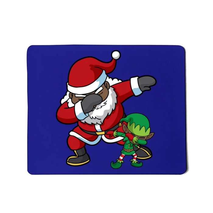 Christmas Black African American Dabbing Santa Claus Dab Gift Mousepad