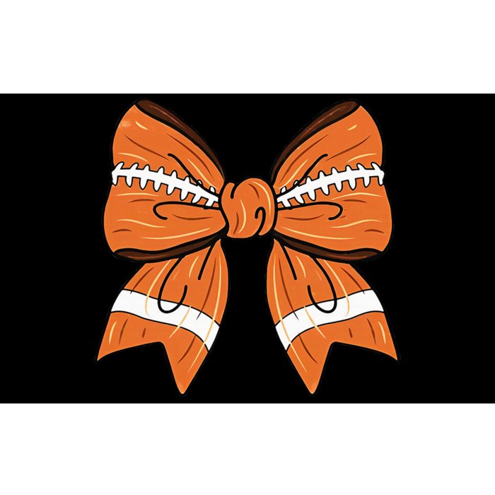 Coquette Bow American Football Thanksgiving Bumper Sticker