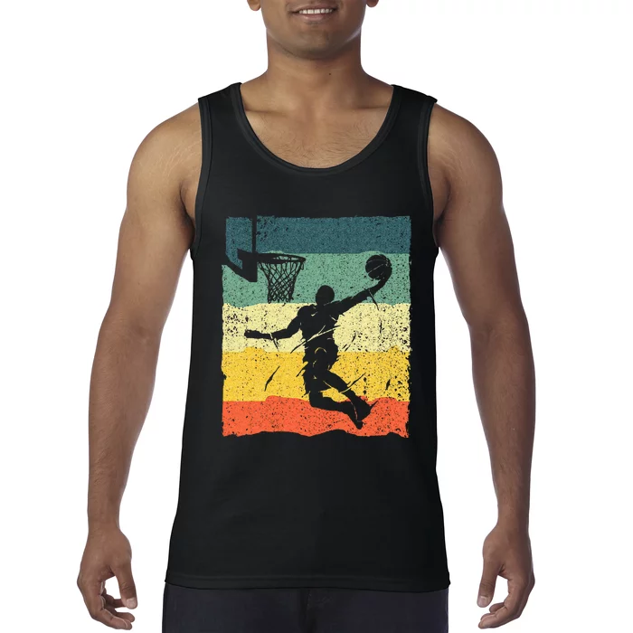 Cool Basketball Art For Wo Vintage Basketball Player Tank Top