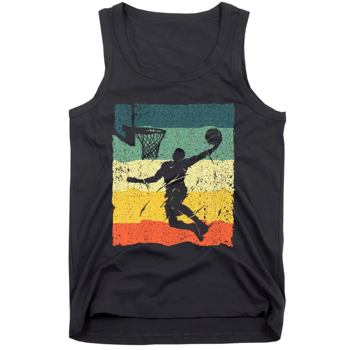 Cool Basketball Art For Wo Vintage Basketball Player Tank Top