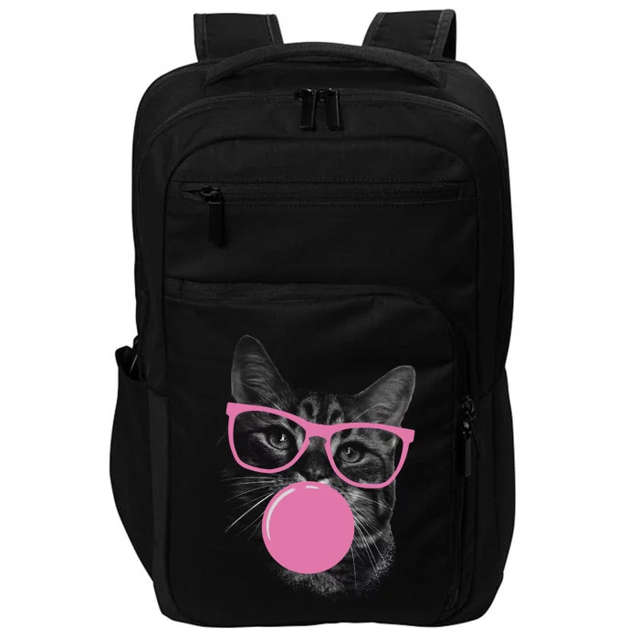 Cat Blowing Bubble Gum Impact Tech Backpack