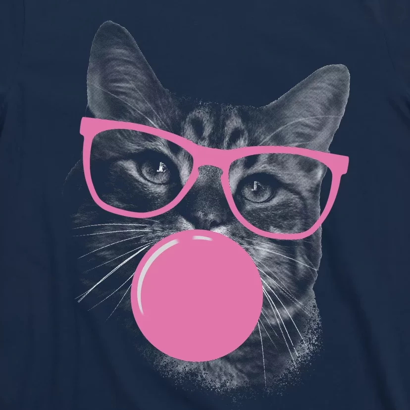 Cat Blowing Bubble Gum T-Shirt