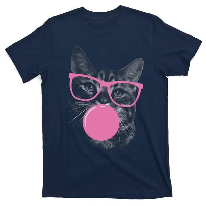 Cat Blowing Bubble Gum T-Shirt