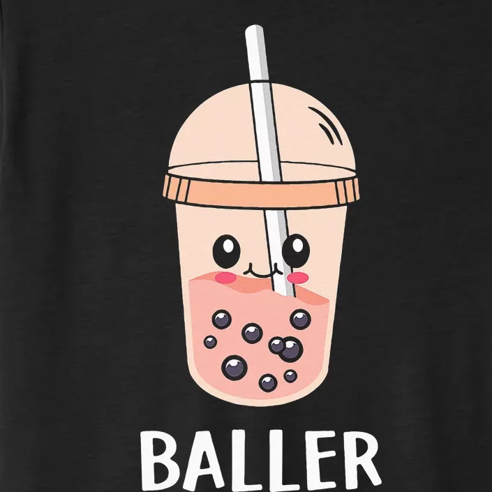 Cute Baller Boba Tea Bubble Tea Anime Kawaii Neko ChromaSoft Performance T-Shirt