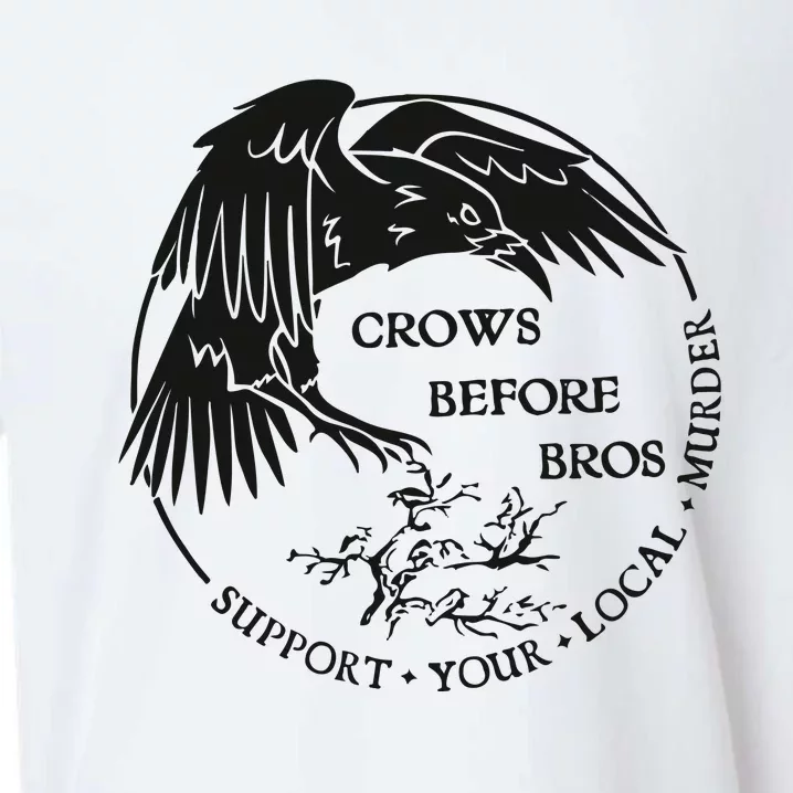 Crows Before Bros Support Your Local Murrder Sueded Cloud Jersey T-Shirt