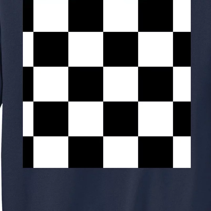 Chess Board Black And White Checkered Sweatshirt