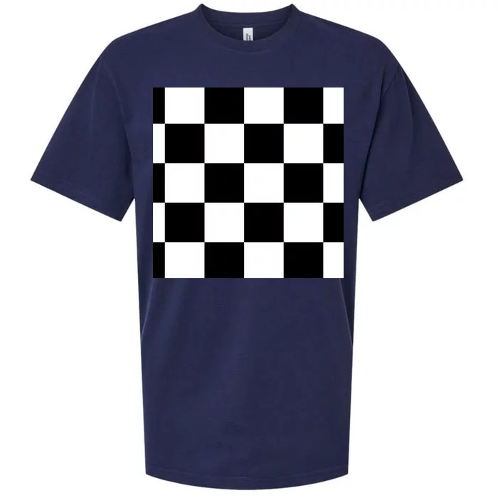 Chess Board Black And White Checkered Sueded Cloud Jersey T-Shirt