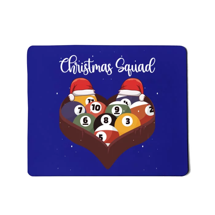 Christmas Billiard Ball Pool Player Christmas Billiards Gift Mousepad