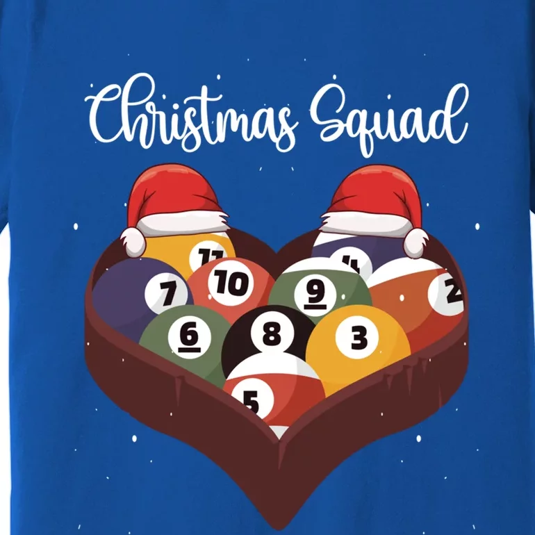 Christmas Billiard Ball Pool Player Christmas Billiards Gift Premium T-Shirt