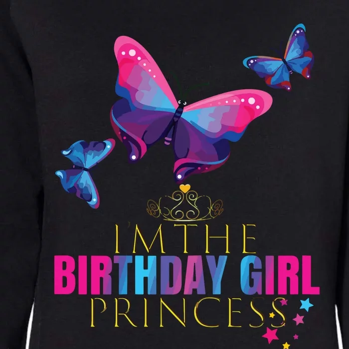 CUTE BUTTERFLY Birthday Princess Shirts Party Outfit Womens California Wash Sweatshirt