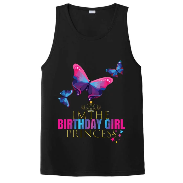 CUTE BUTTERFLY Birthday Princess Shirts Party Outfit Performance Tank