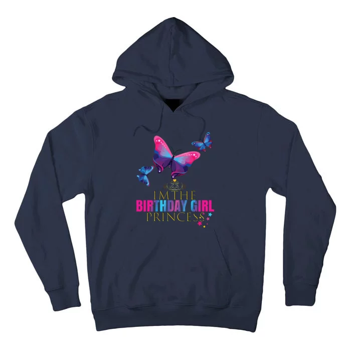 CUTE BUTTERFLY Birthday Princess Shirts Party Outfit Tall Hoodie