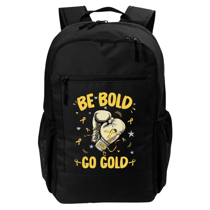 Childhood Be Bold Go Gold Childhood Cancer Awareness Boxing Daily Commute Backpack