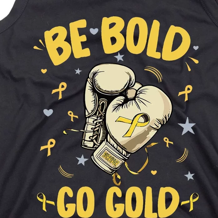 Childhood Be Bold Go Gold Childhood Cancer Awareness Boxing Tank Top