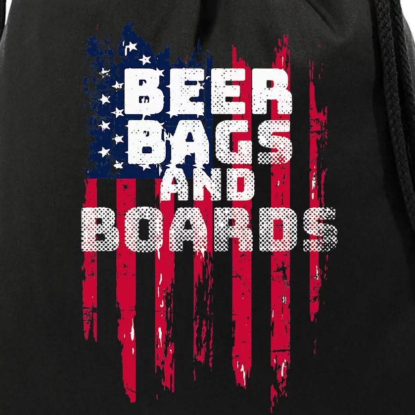 Cornhole Beer Bags And Boards Drawstring Bag