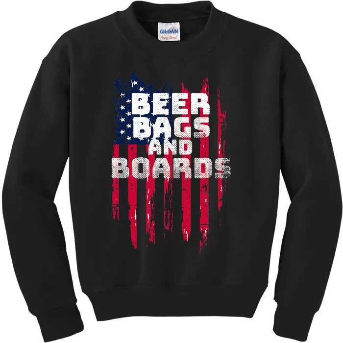 Cornhole Beer Bags And Boards Kids Sweatshirt