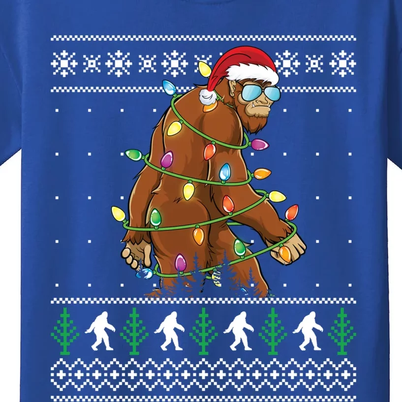 Christmas Bigfoot Boy Funny Ugly Xmas Sweater Meaningful Gift Kids T-Shirt