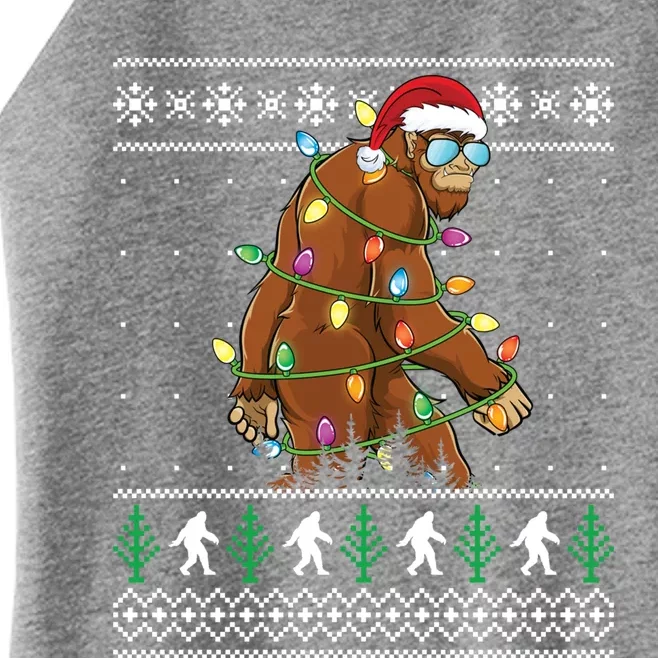 Christmas Bigfoot Boy Funny Ugly Xmas Sweater Meaningful Gift Women’s Perfect Tri Rocker Tank