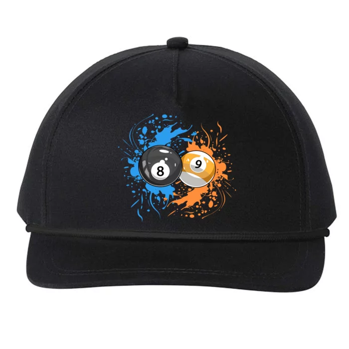 Cool Billiard Balls For 8 Ball And 9ball Player Cool Gift Snapback Five-Panel Rope Hat