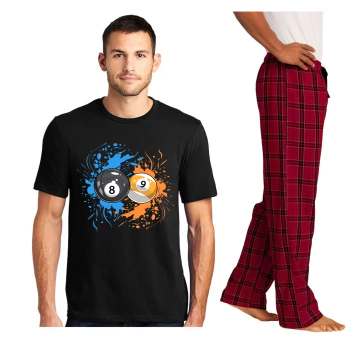 Cool Billiard Balls For 8 Ball And 9ball Player Cool Gift Pajama Set