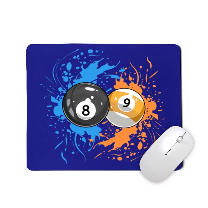 Cool Billiard Balls For 8 Ball And 9ball Player Cool Gift Mousepad