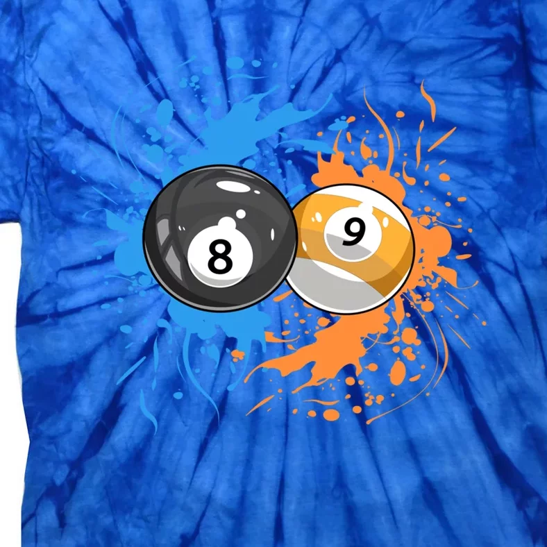 Cool Billiard Balls For 8 Ball And 9ball Player Cool Gift Tie-Dye T-Shirt