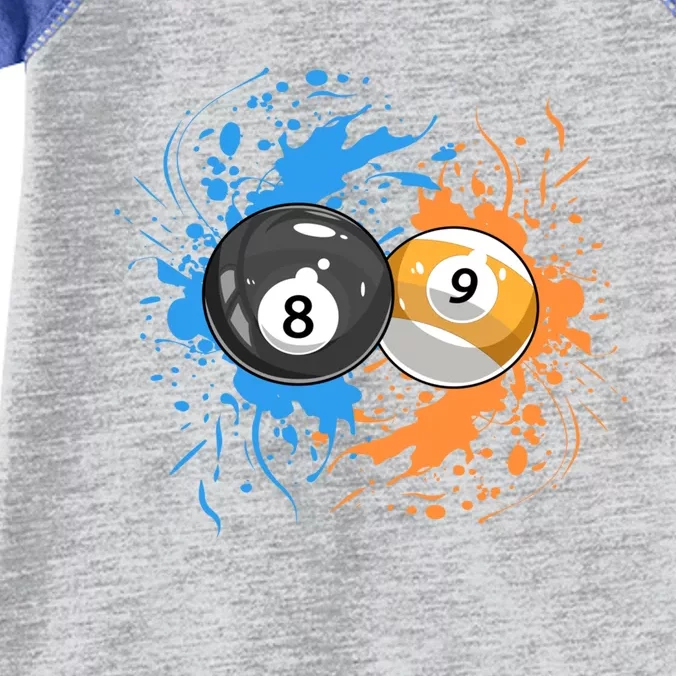 Cool Billiard Balls For 8 Ball And 9ball Player Cool Gift Infant Baby Jersey Bodysuit